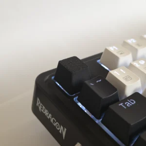 Keycap 3D – Zestaw 4 czarnych klawiszy bez struktury3