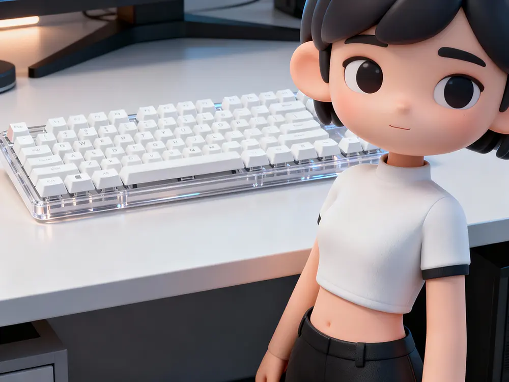 klawisze do klawiatury mechanicznej białe