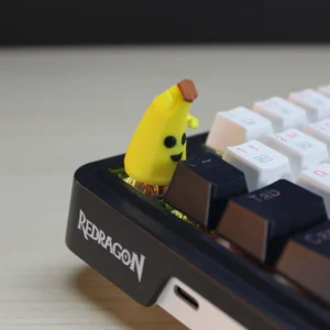 Keycap 3D Banan Cherry MX na klawiaturze mechanicznej