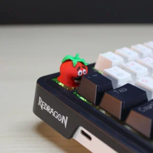 Keycap 3D Pomidor Cherry MX na klawiaturze mechanicznej