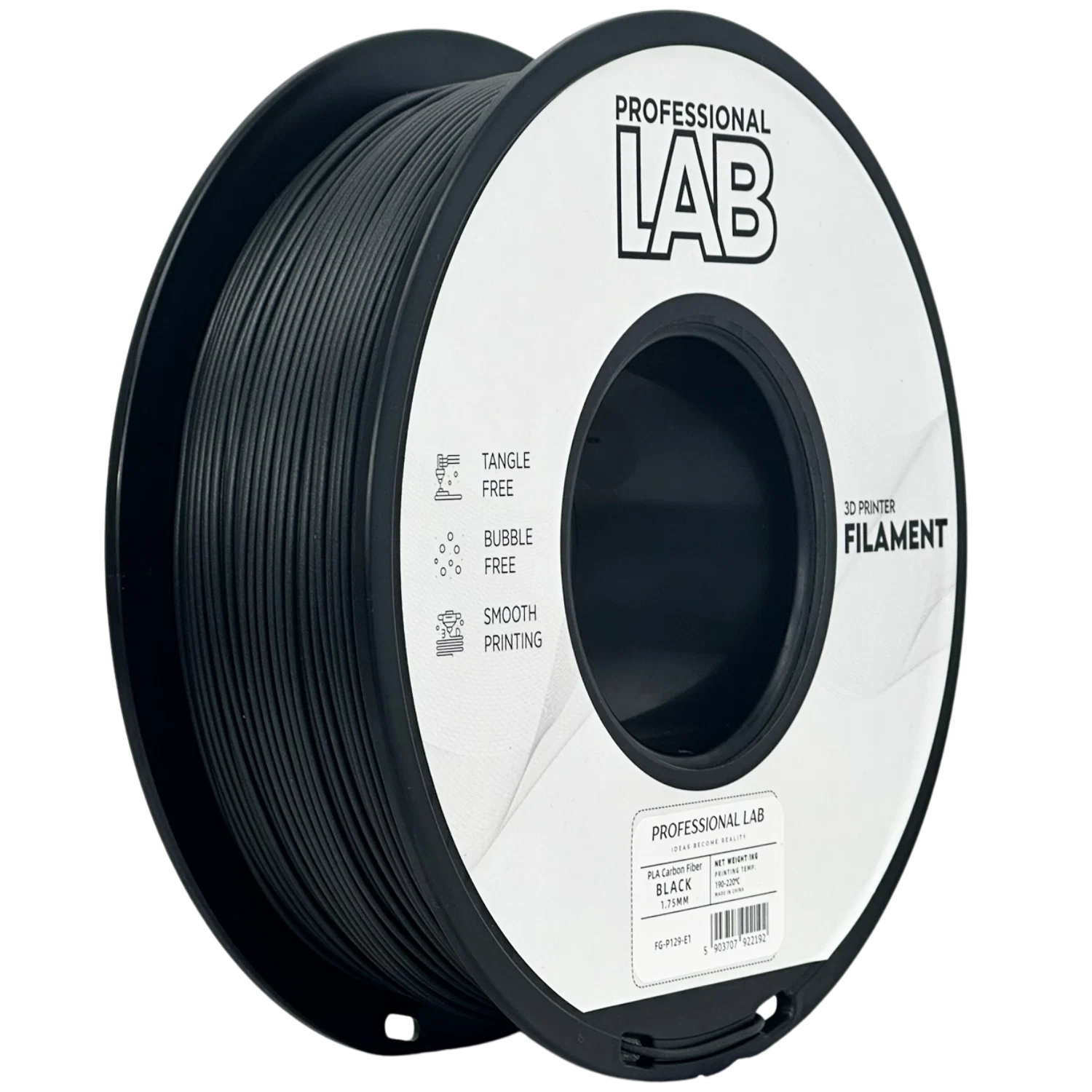 Filament PA12 black Professional Lab 1 kg 1,75 mm