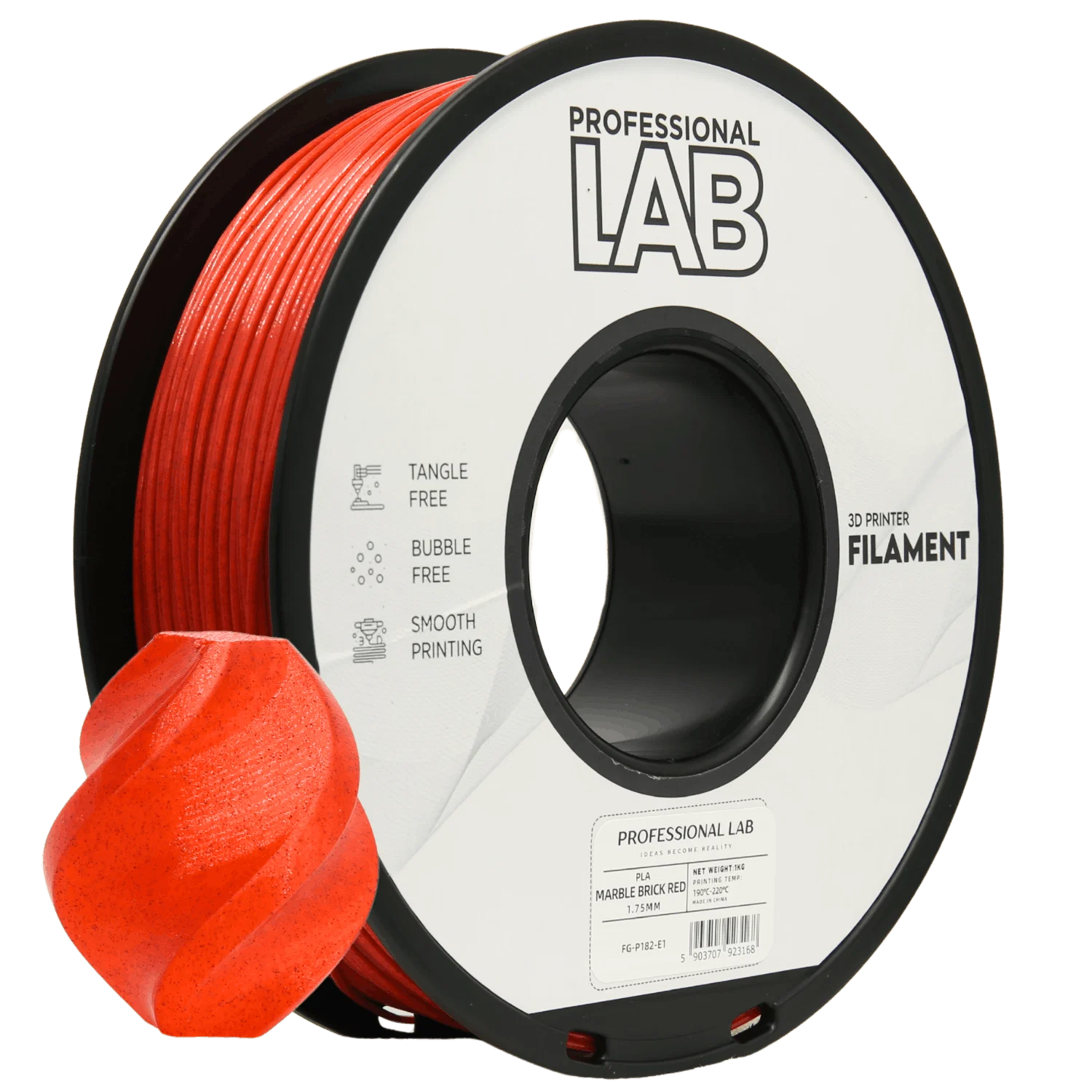 Filament PLA marble brick red Professional Lab 1 kg 1,75 mm