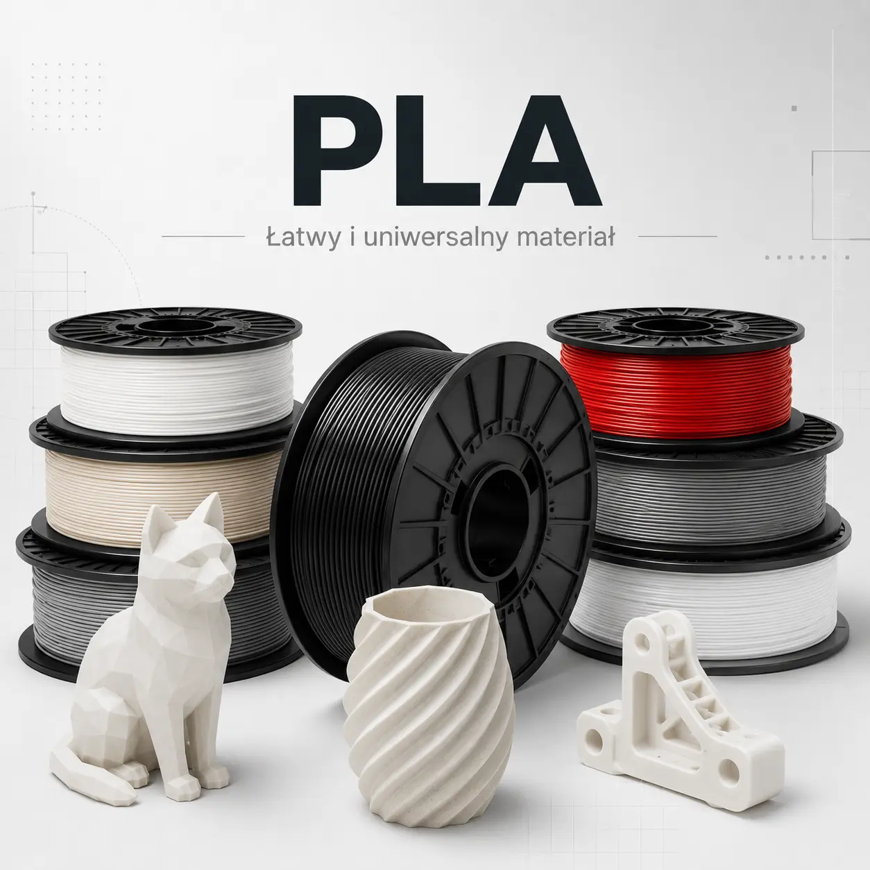 Filament PLA do drukarki 3D łatwy materiał do modeli i dekoracji