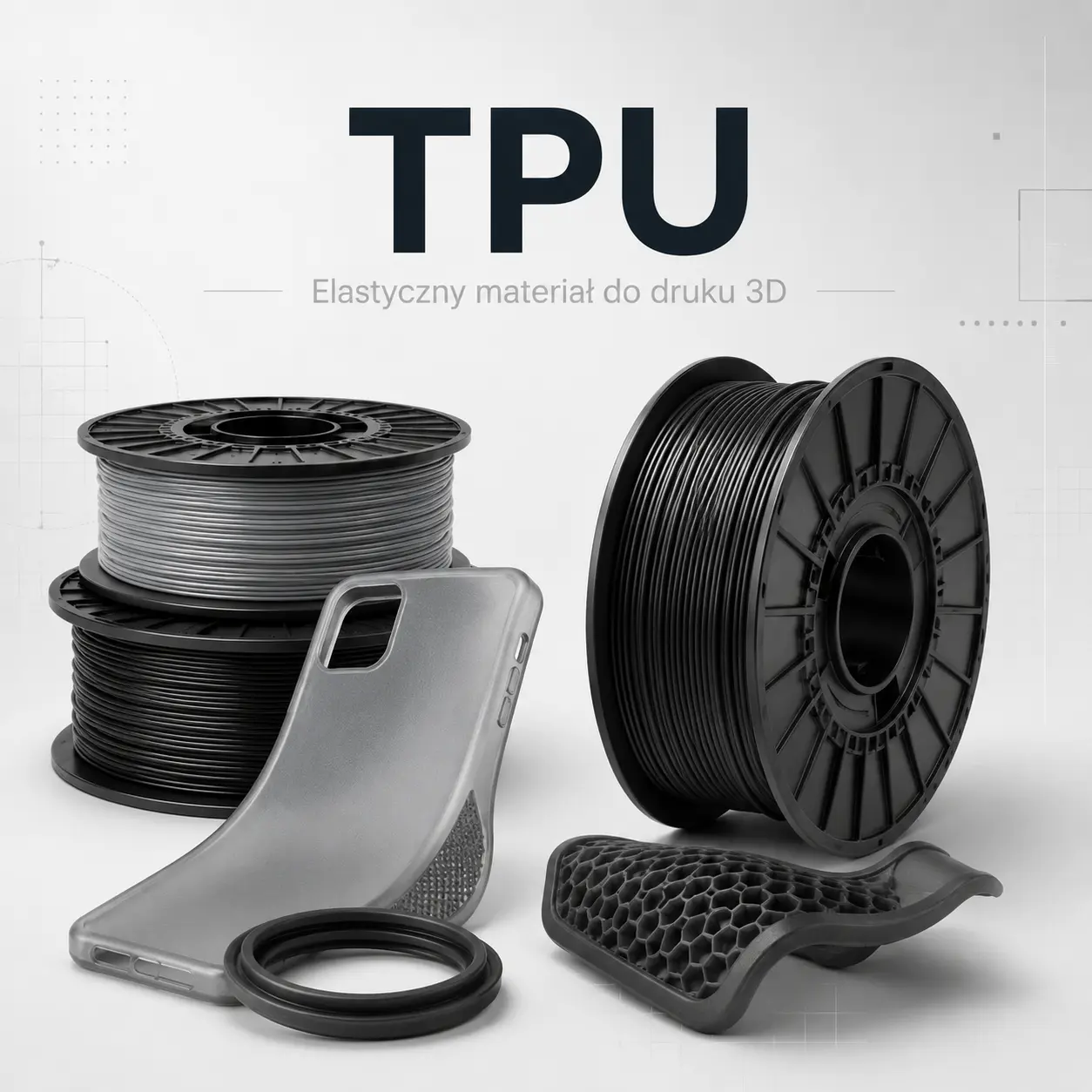 Filament TPU elastyczny materiał do druku 3D