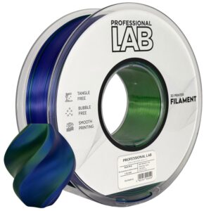 Filament Silk PLA Tri Color blue green purple Professional Lab 1 kg 1,75 mm