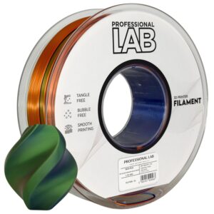 Filament Silk PLA Tri Color orange blue green Professional Lab 1 kg 1,75 mm