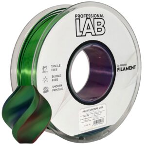 Filament Silk PLA Tri Color red blue green Professional Lab 1 kg 1,75 mm