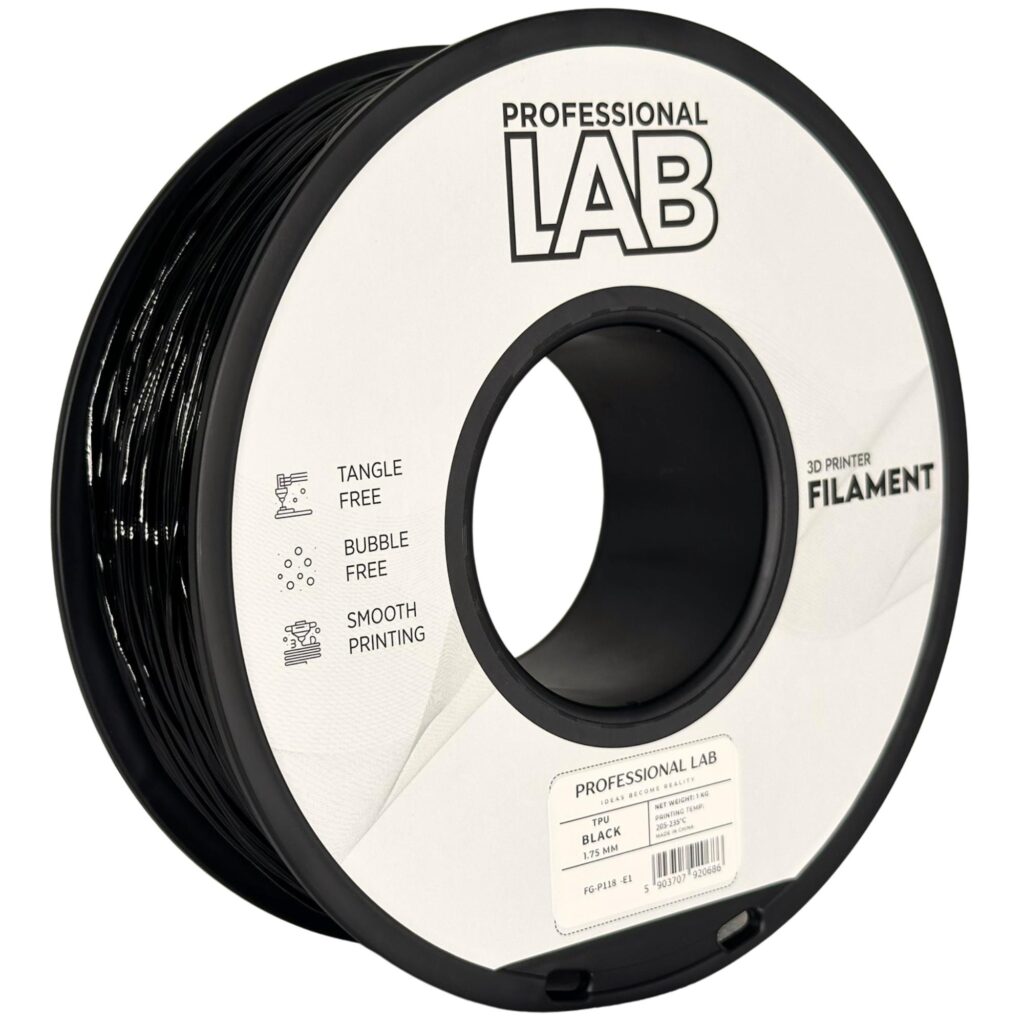 Filament TPU black Professional Lab 1 kg 1,75 mm