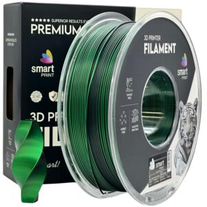 Filament Silk PLA Dual Color black green Smart Print 1 kg 1,75 mm