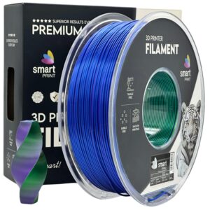 Filament Silk PLA Tri Color blue green purple Smart Print 1 kg 1,75 mm