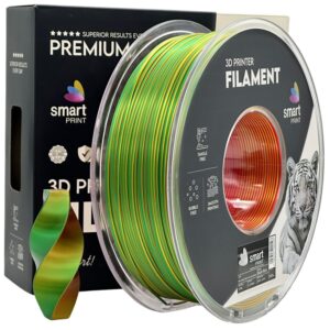 Filament Silk PLA Tri Color red yellow green Smart Print 1 kg 1,75 mm