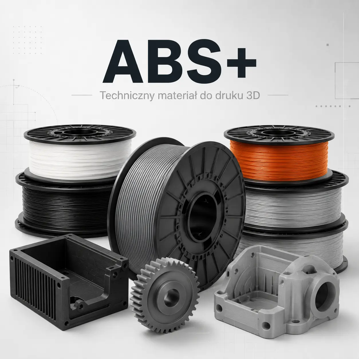 Filament ABS+ techniczny materiał do drukarki 3D