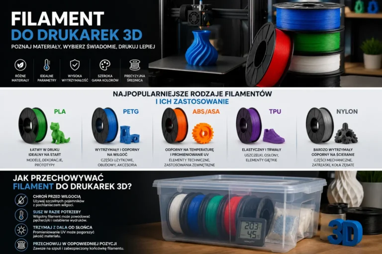 Filament do drukarek 3D – kompletny przewodnik po materiałach