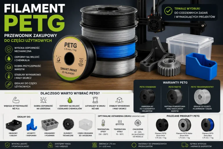 Filament PETG – przewodnik zakupowy do części użytkowych
