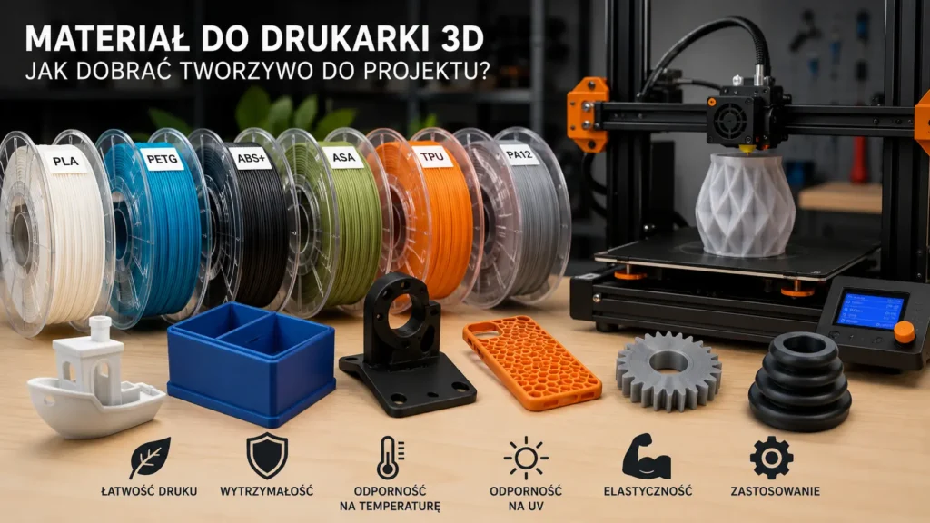 Materiał do&nbsp;drukarki 3D – jak dobrać tworzywo do&nbsp;projektu?