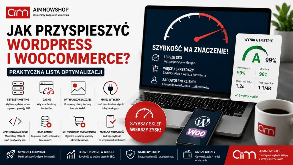 Jak przyspieszyć WordPress i&nbsp;WooCommerce? Praktyczna lista optymalizacji