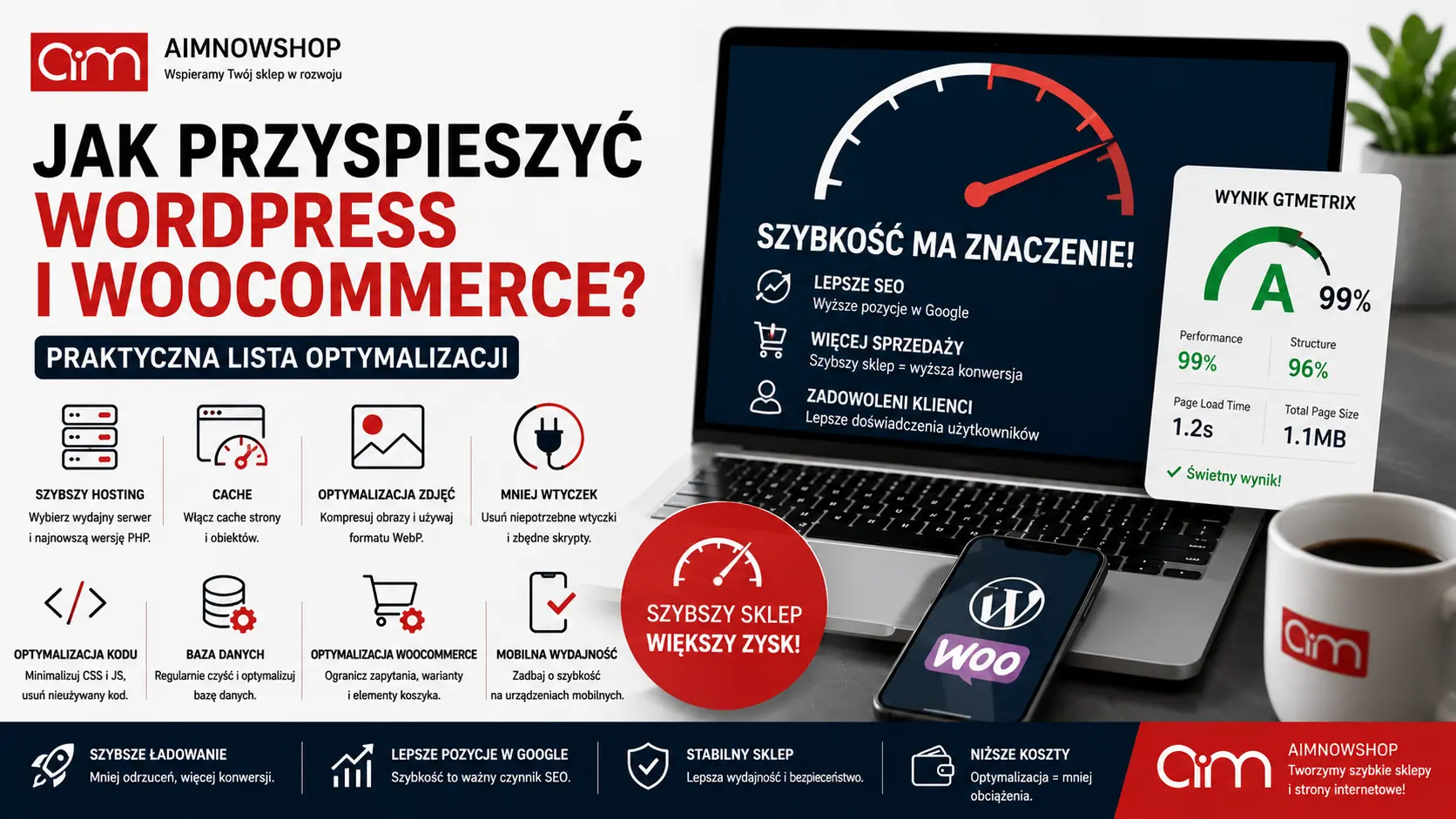 Jak przyspieszyć WordPress i WooCommerce – optymalizacja sklepu internetowego