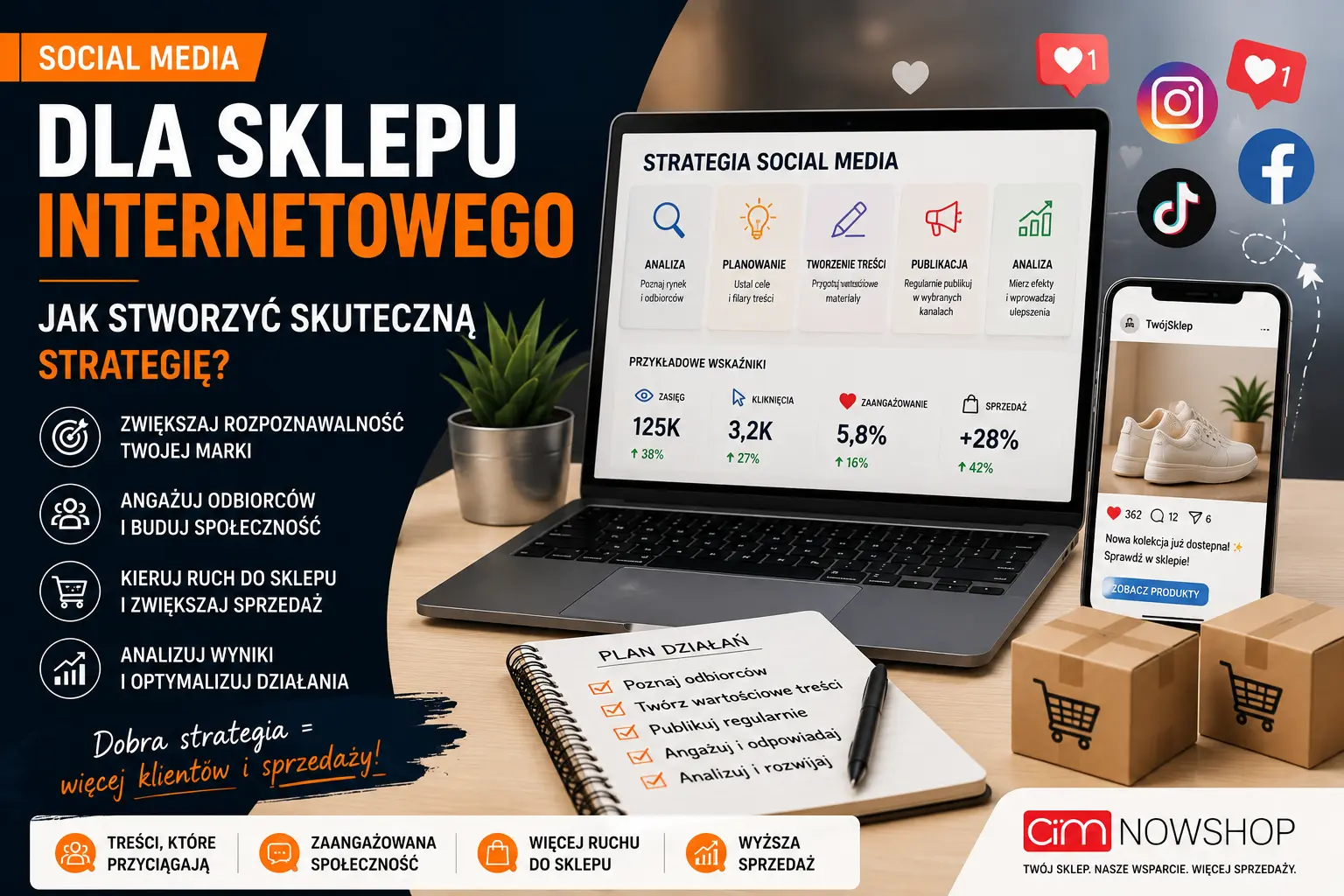 Social Media dla sklepu internetowego – strategia publikacji i zwiększania sprzedaży