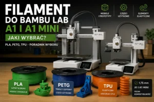 Jaki filament do&nbsp;Bambu Lab A1 i&nbsp;A1 Mini? PLA, PETG czy&nbsp;TPU