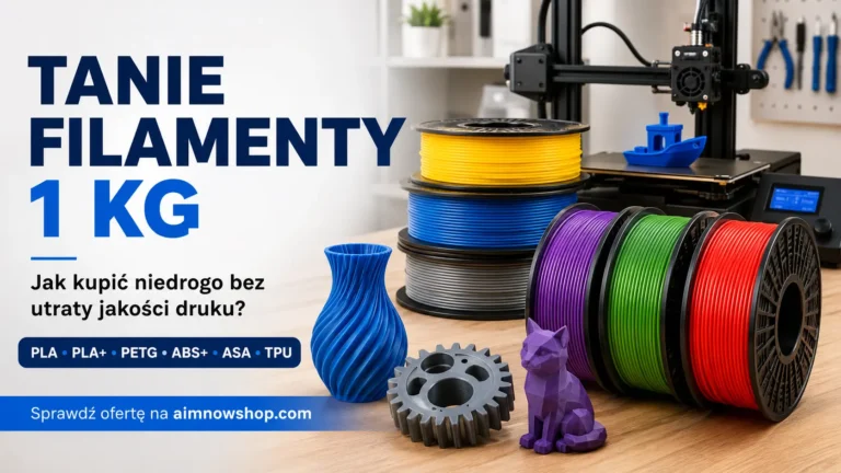Tanie filamenty 1 kg do druku 3D - PLA, PETG, ABS+, ASA i TPU