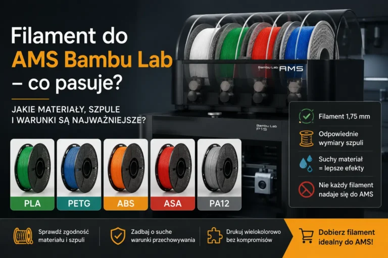 Filament do&nbsp;AMS Bambu Lab – jakie materiały i&nbsp;szpule pasują?